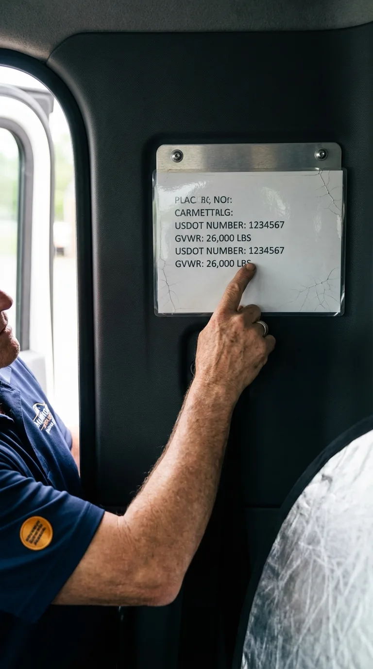 USDOT licensing placard verification in Mahopac